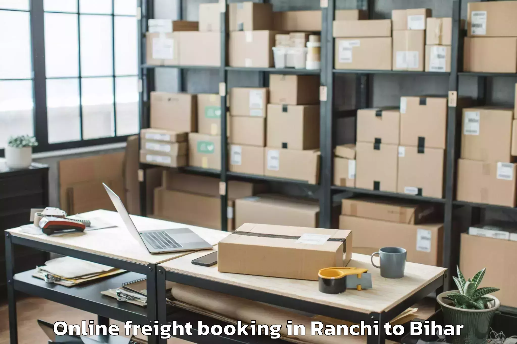 Easy Ranchi to Pandaul Online Freight Booking Booking